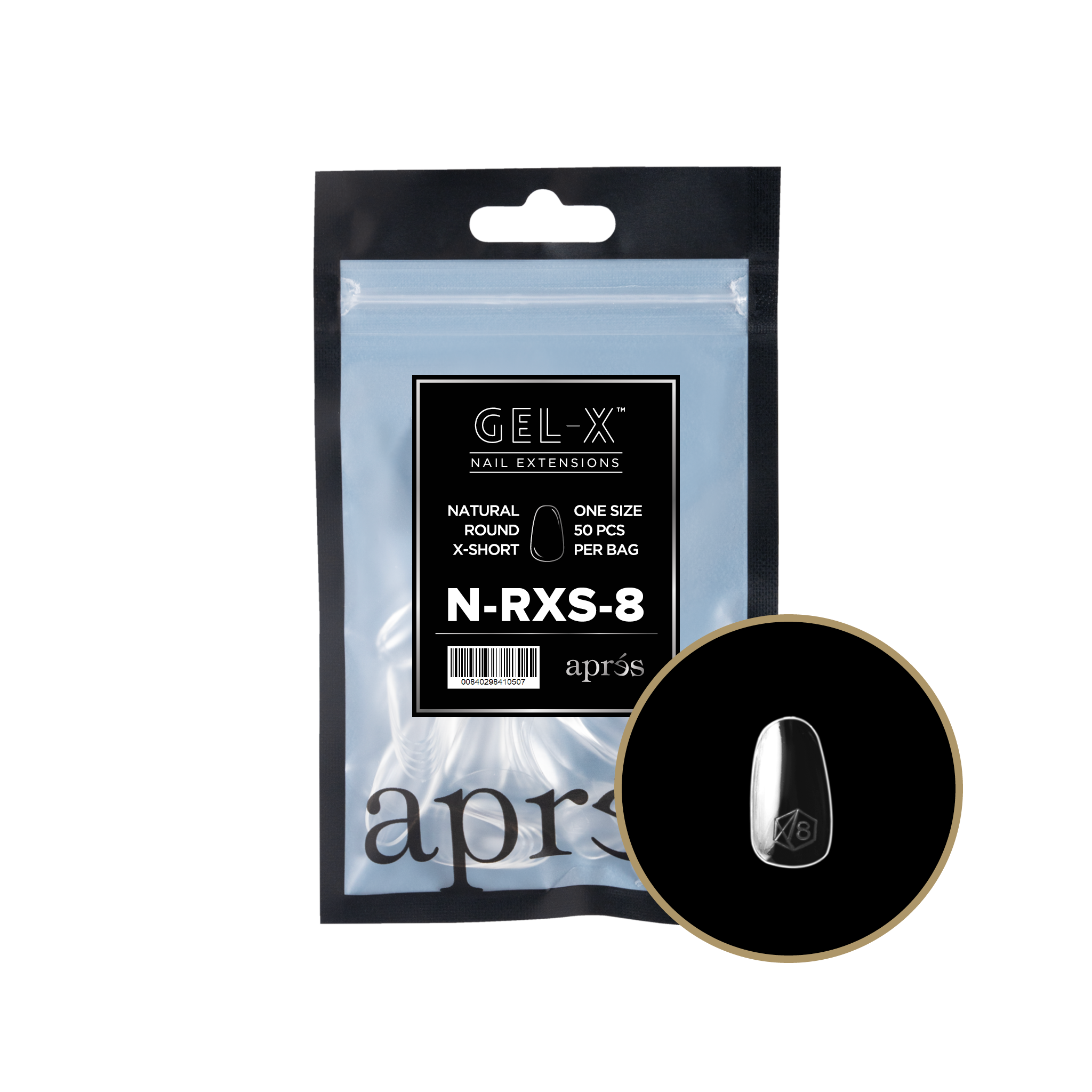 Gel-X® Natural Round Extra Short Refill Bag