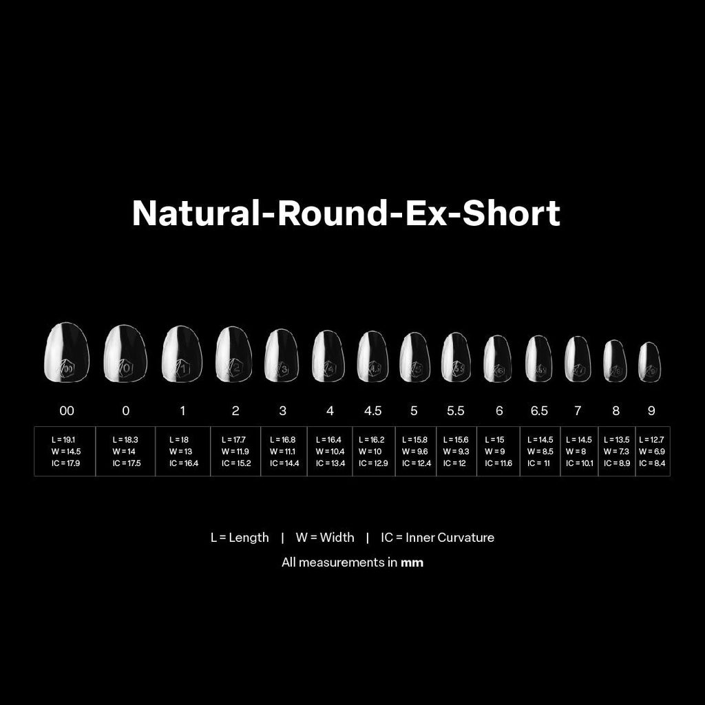 Gel-X® Natural Round Extra Short Box of Tips - Pro (600pcs)