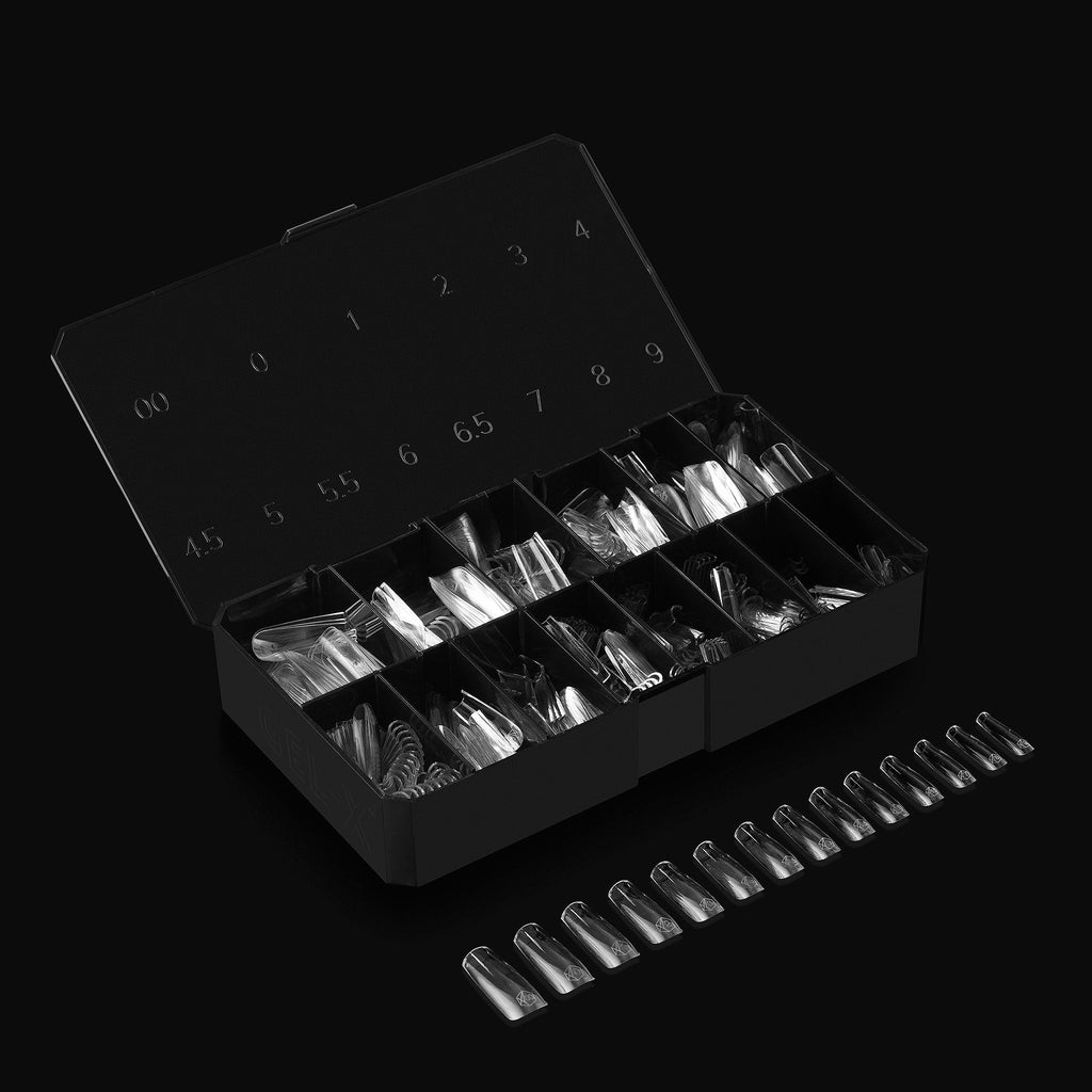 Gel-X® Natural Square Long Box Of Tips - Pro (600pcs)