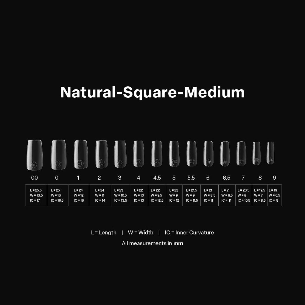 Gel-X® Natural Square Medium Box of Tips - Mini (280pcs)