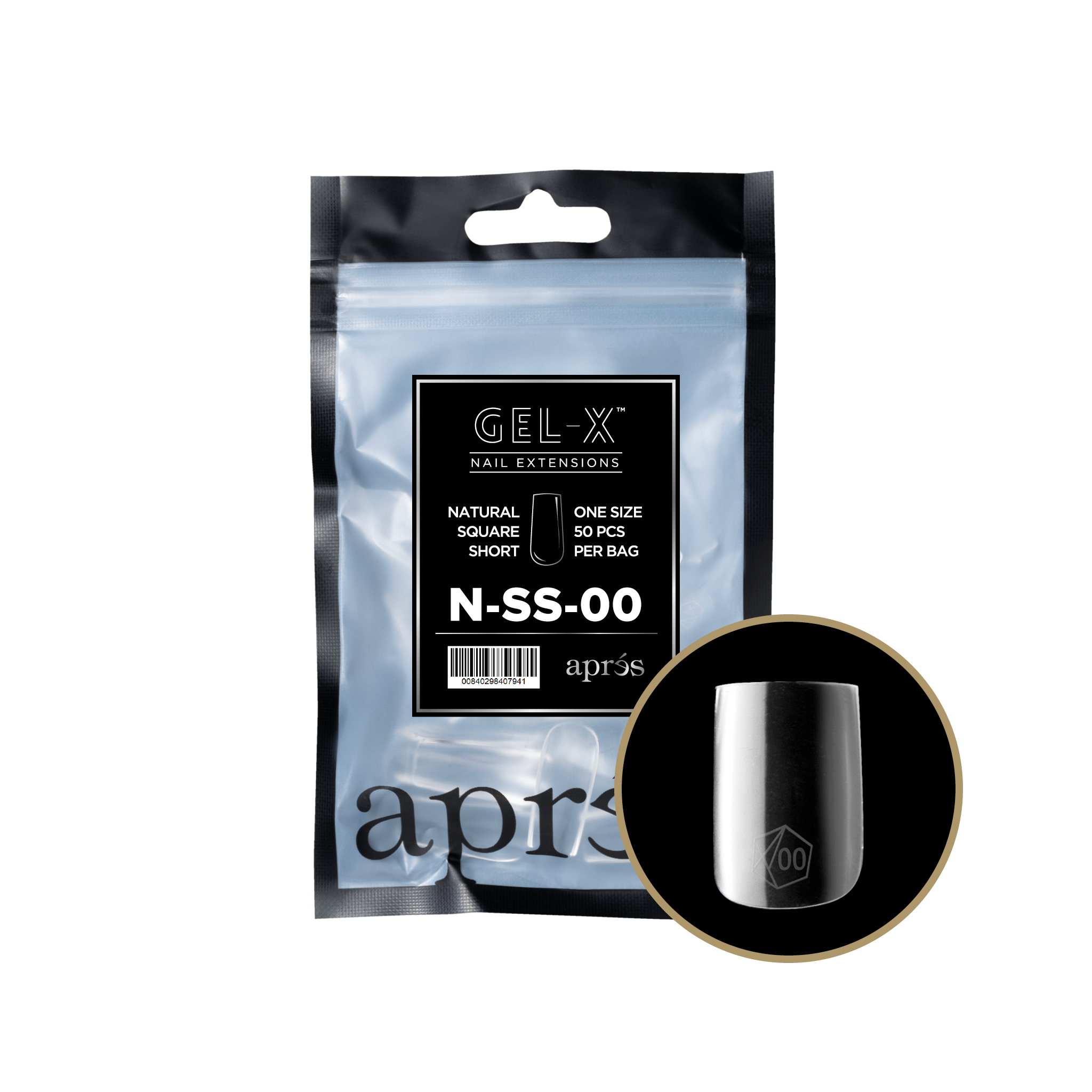 Gel-X® Natural Square Short Refill Bag