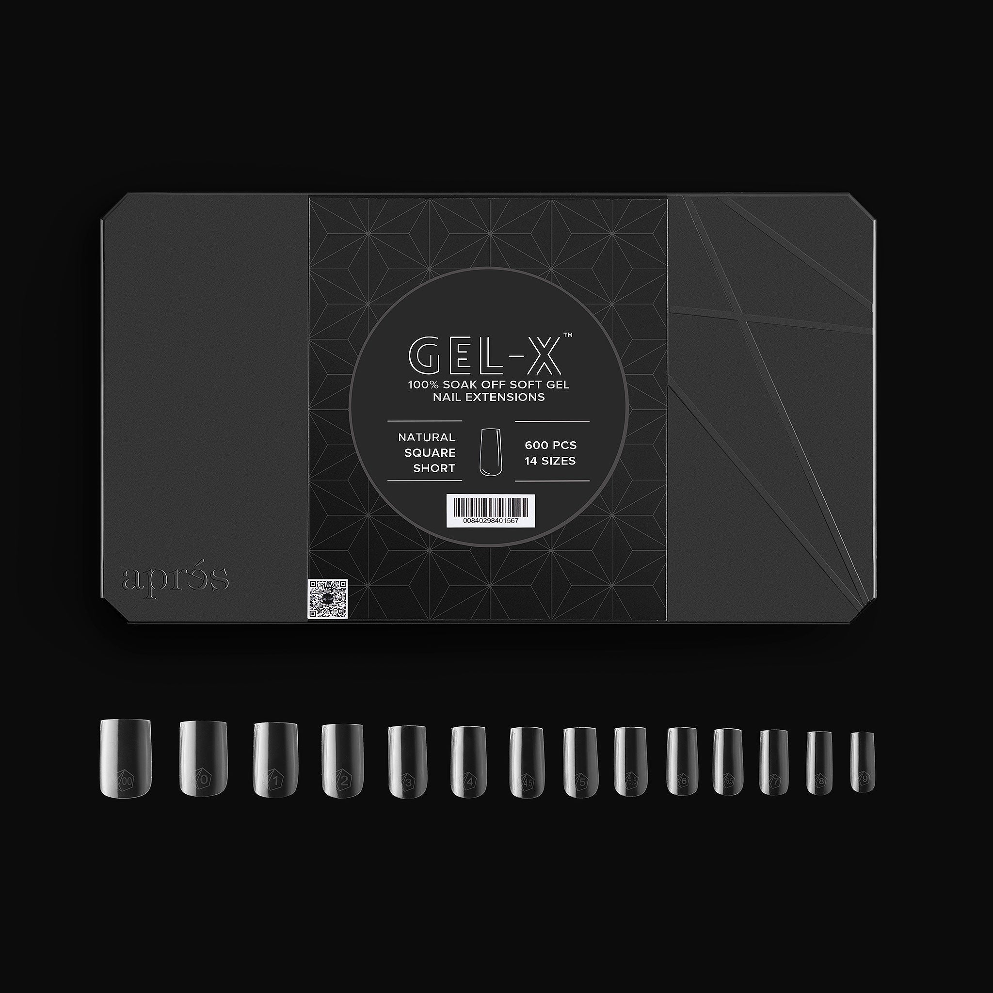 Gel-X® Natural Square Short Box of Tips - Pro (600pcs)