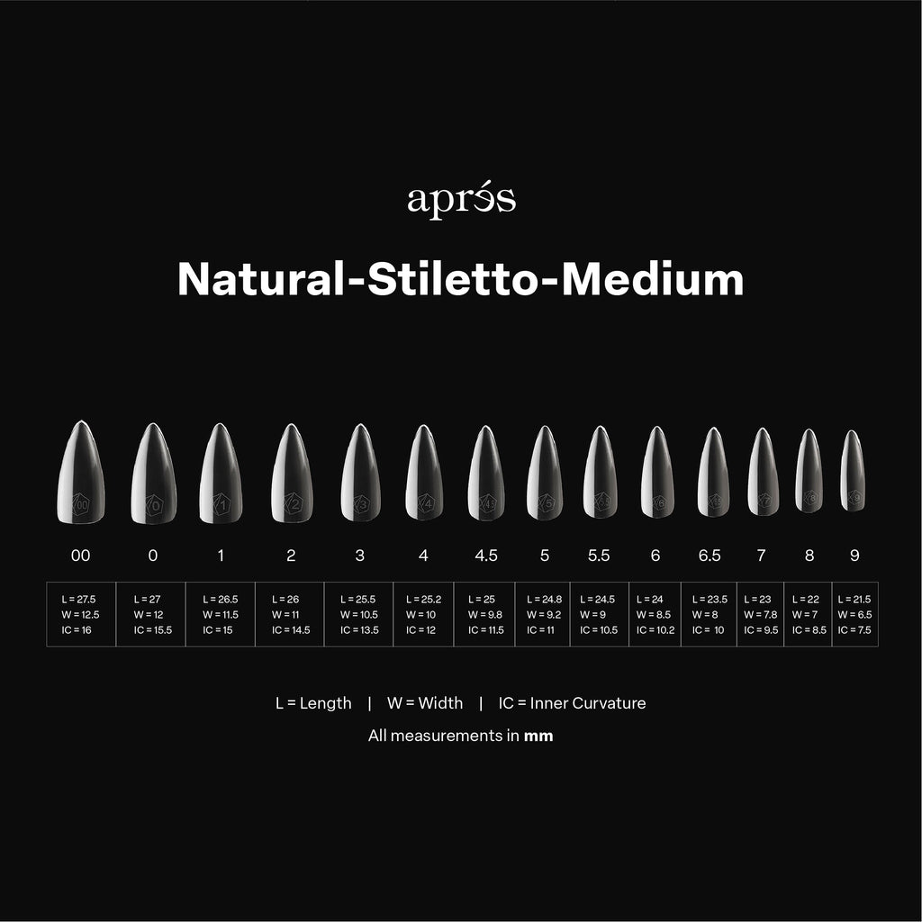 Gel-X® Natural Stiletto Medium Box of Tips - Mini (280pcs)