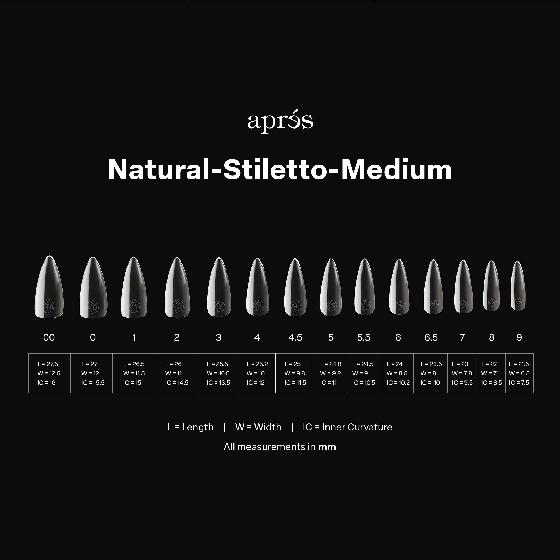 Gel-X® Natural Stiletto Medium Box of Tips - Mini (280pcs)