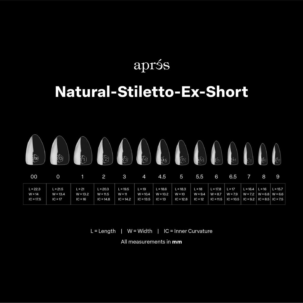 Gel-X® Natural Stiletto Extra Short Box of Tips - Mini (280pcs)