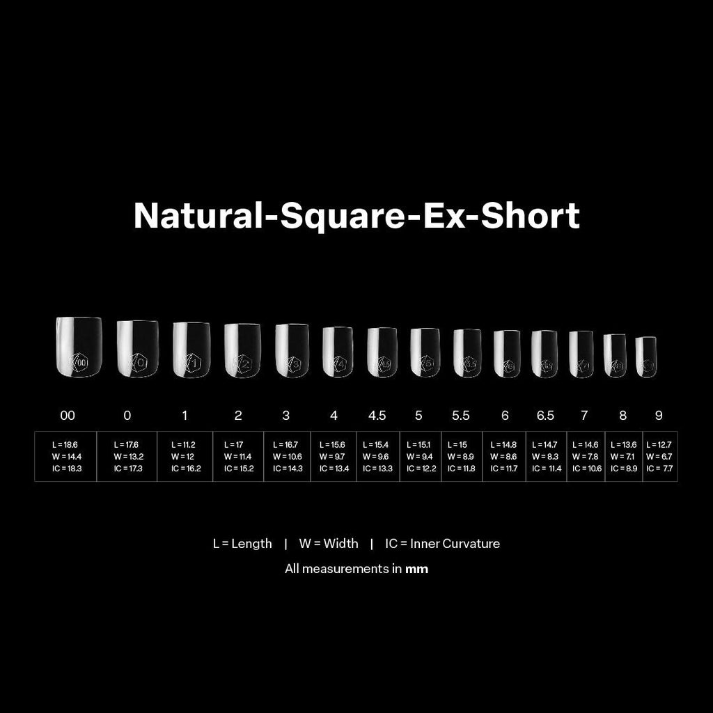 Gel-X® Natural Square Extra Short Box of Tips - Mini (280pcs)