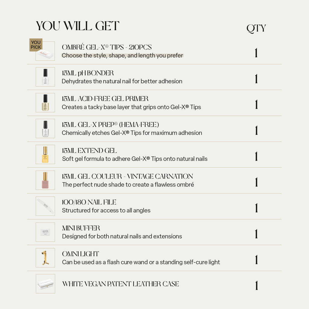 Ombré Gel-X® Nail Extension Kit
