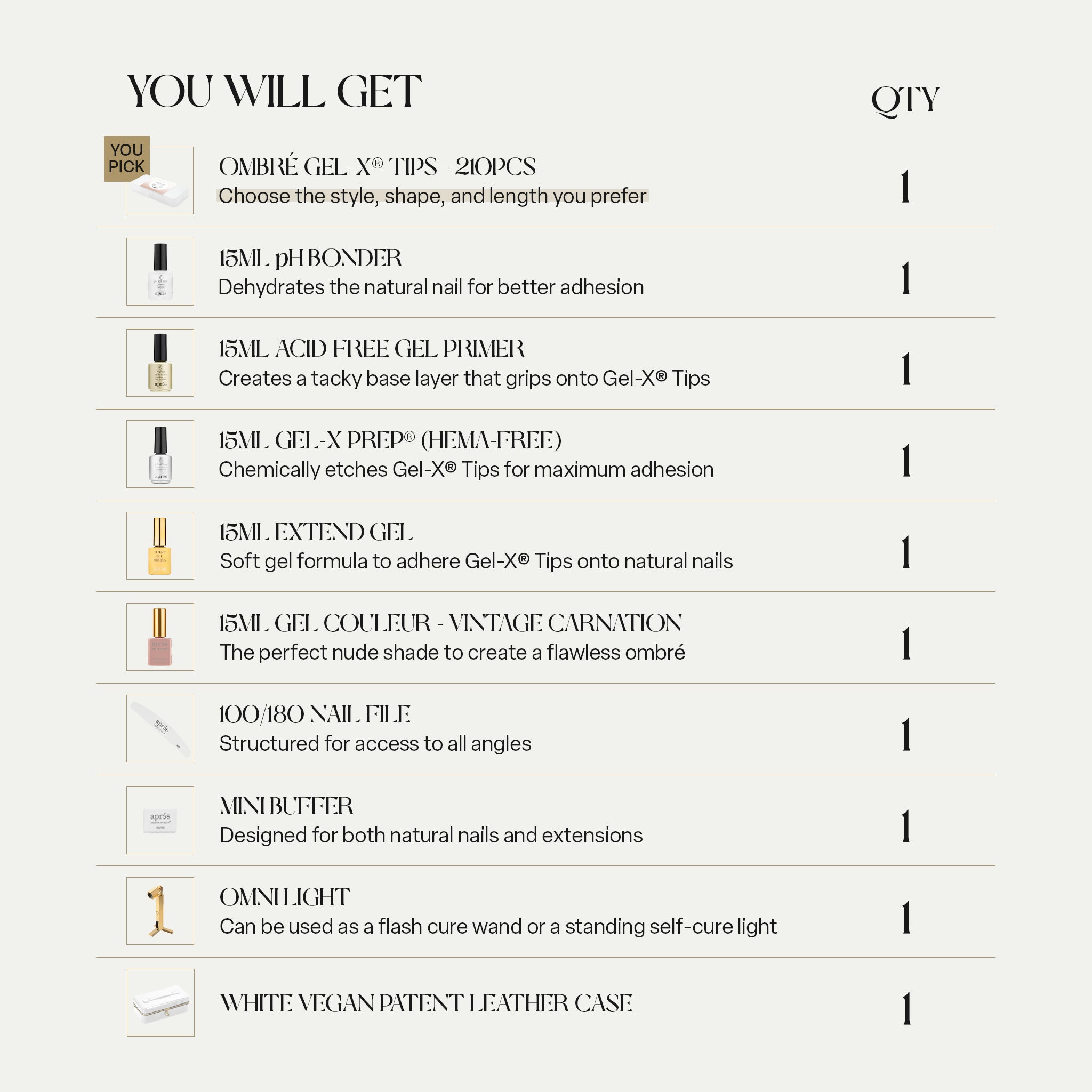Ombré Gel-X® Nail Extension Kit
