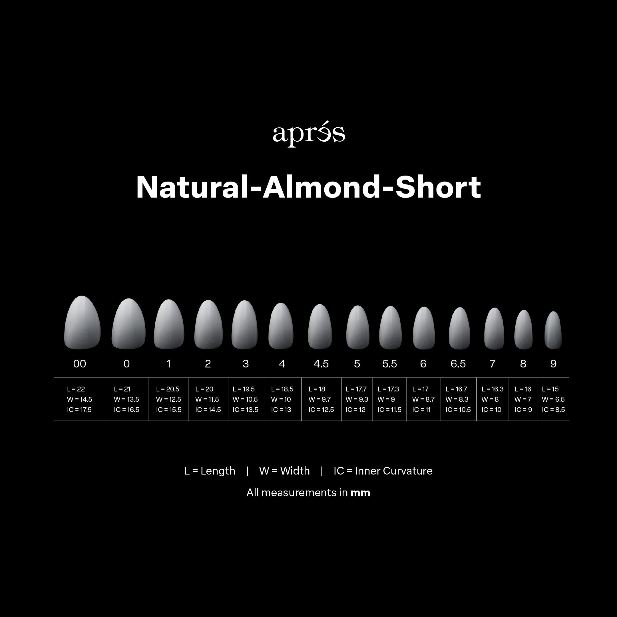 Ombré Gel-X® Natural Almond Short Tip Box of Tips - (210pcs)
