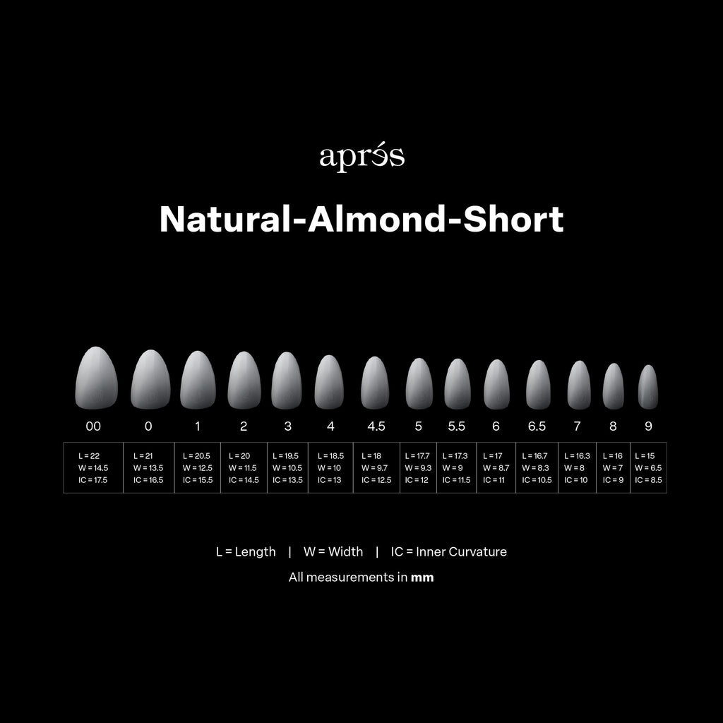 Ombré Gel-X® Natural Almond Short Tip Box of Tips - (210pcs)
