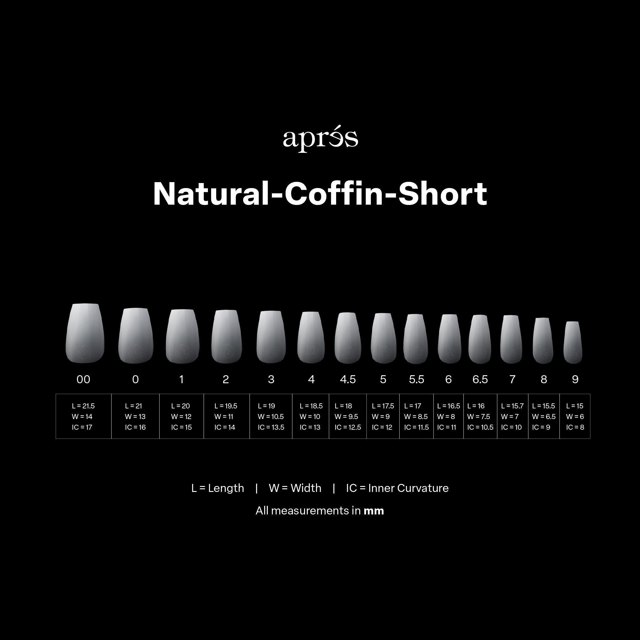 Ombré Gel-X® Natural Coffin Short Tip Box of Tips - (210pcs)