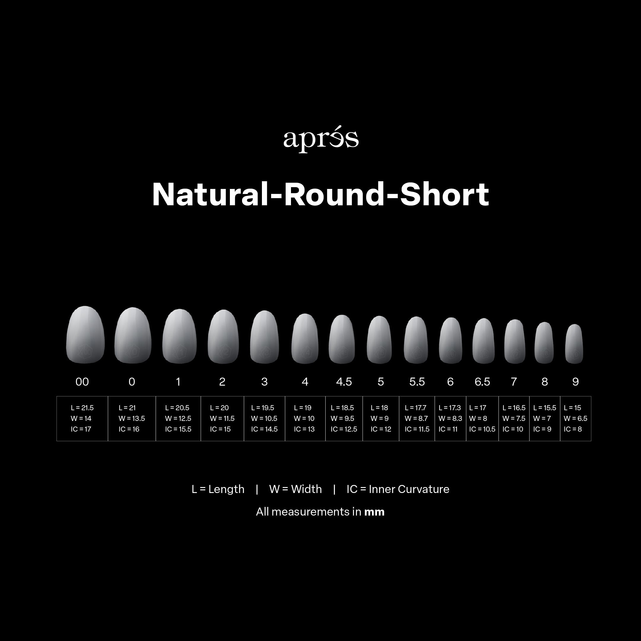 Ombré Gel-X® Natural Round Short Tip Box of Tips - (210pcs)