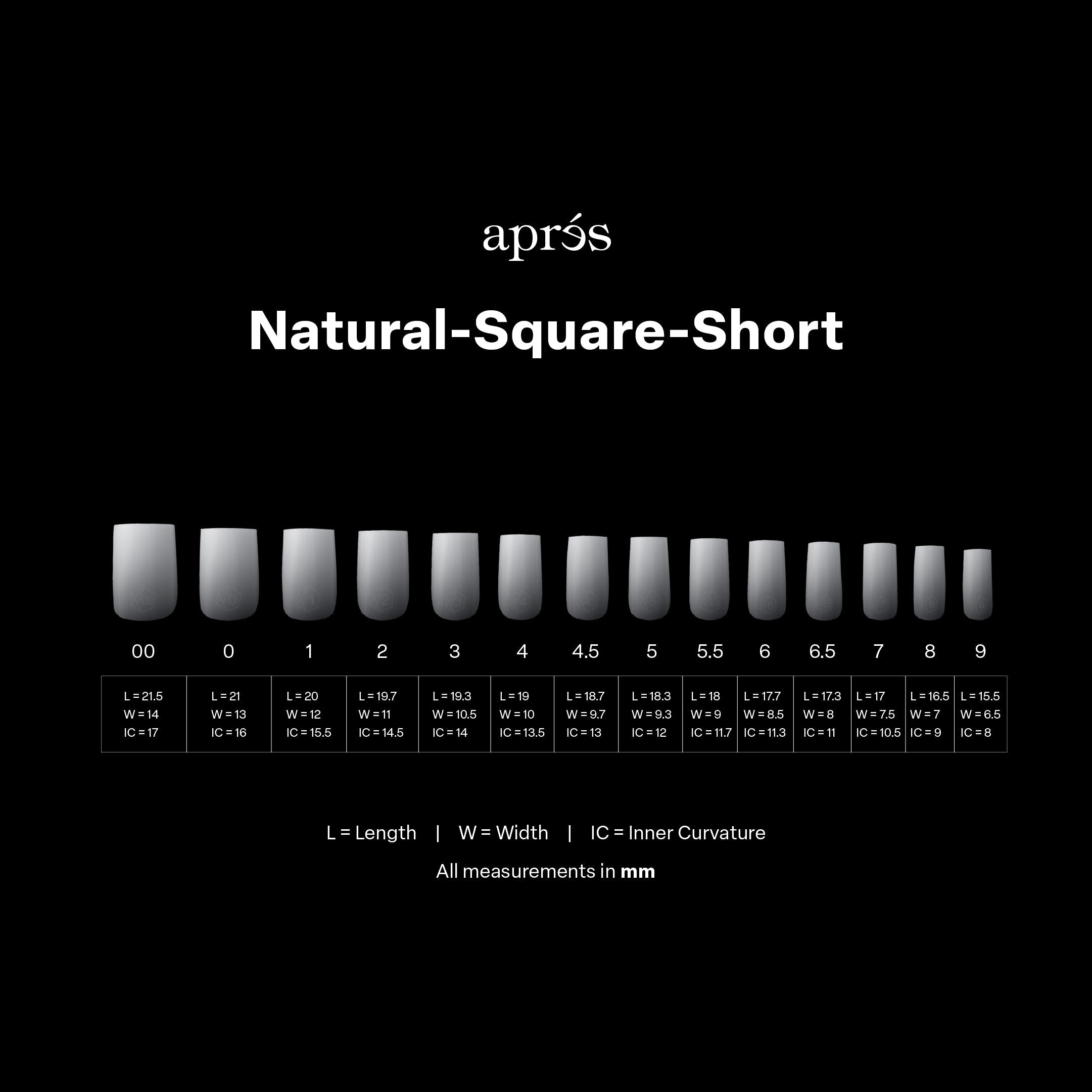 Ombré Gel-X® Natural Square Short Tip Box of Tips - (210pcs)