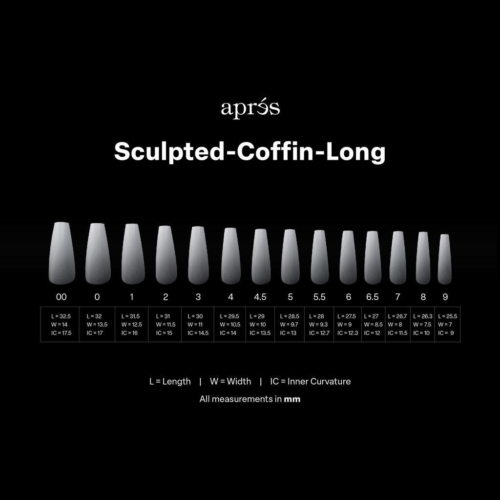 Ombré Gel-X® Sculpted Coffin Long Tip Box of Tips - (210pcs)