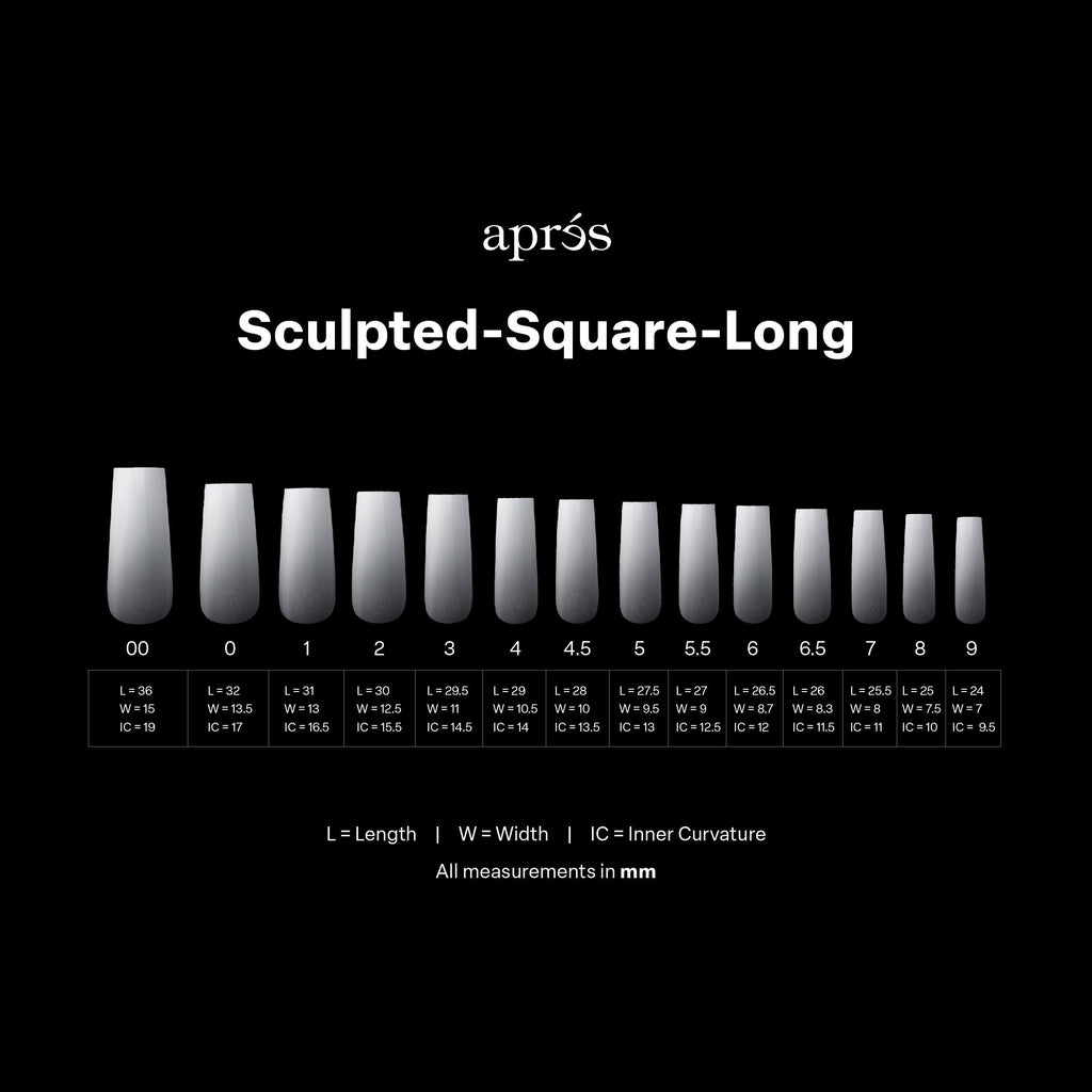 Ombré Gel-X® Sculpted Square Long Tip Box of Tips - (210pcs)