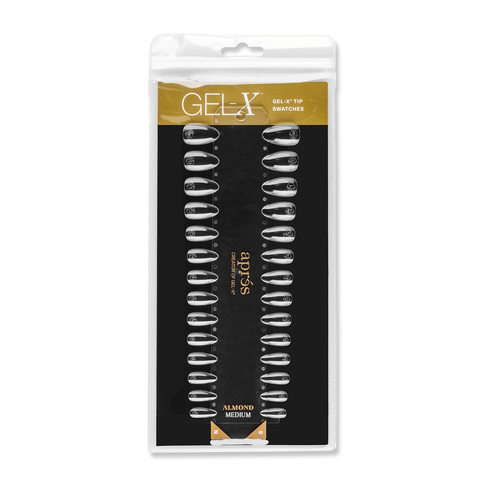 Gel-X Tip Swatch: Natural/Sculpted Coffin Medium
