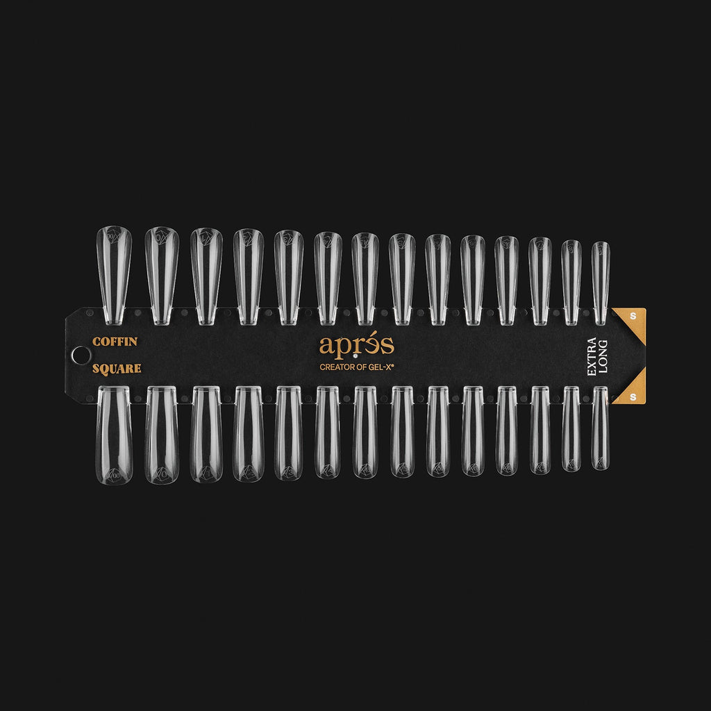 Gel-X Tip Swatch: Sculpted Coffin/Square Extra Long