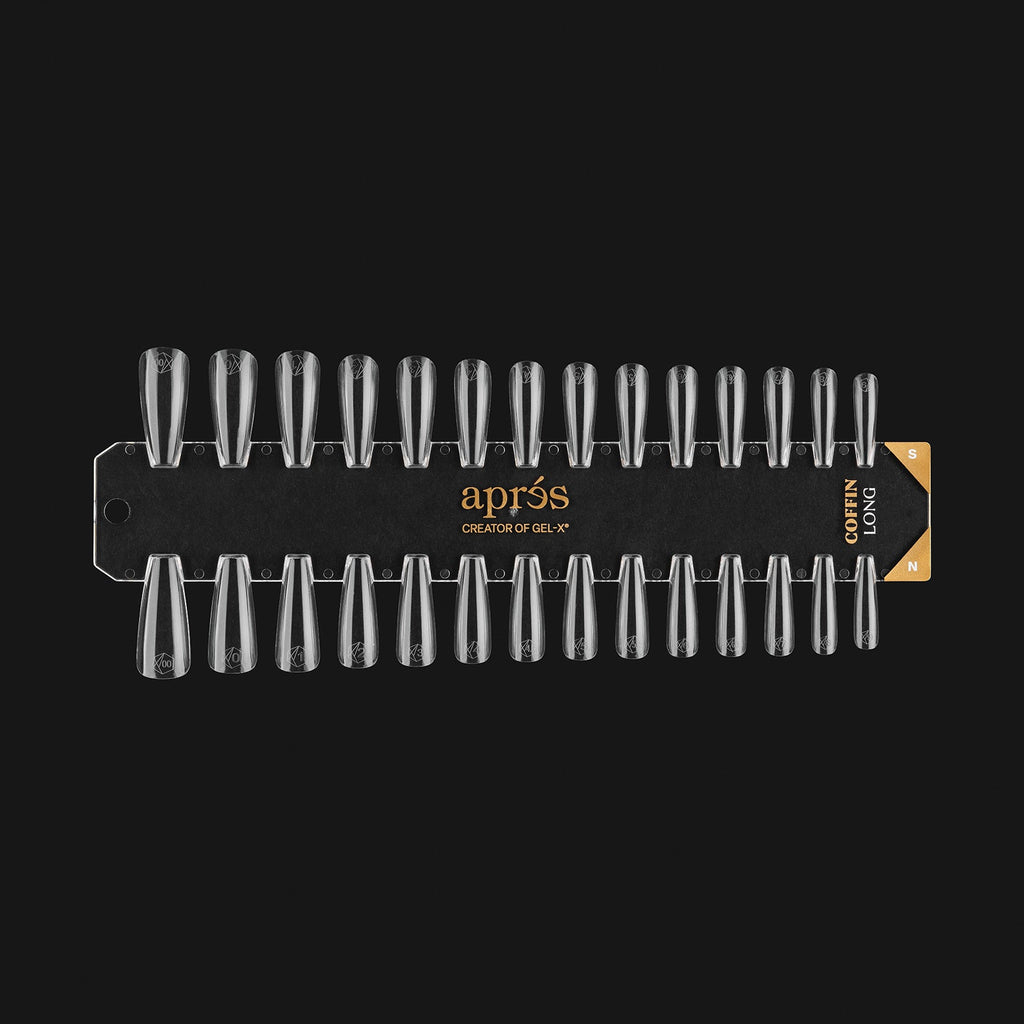 Gel-X Tip Swatch: Natural/Sculpted Coffin Long