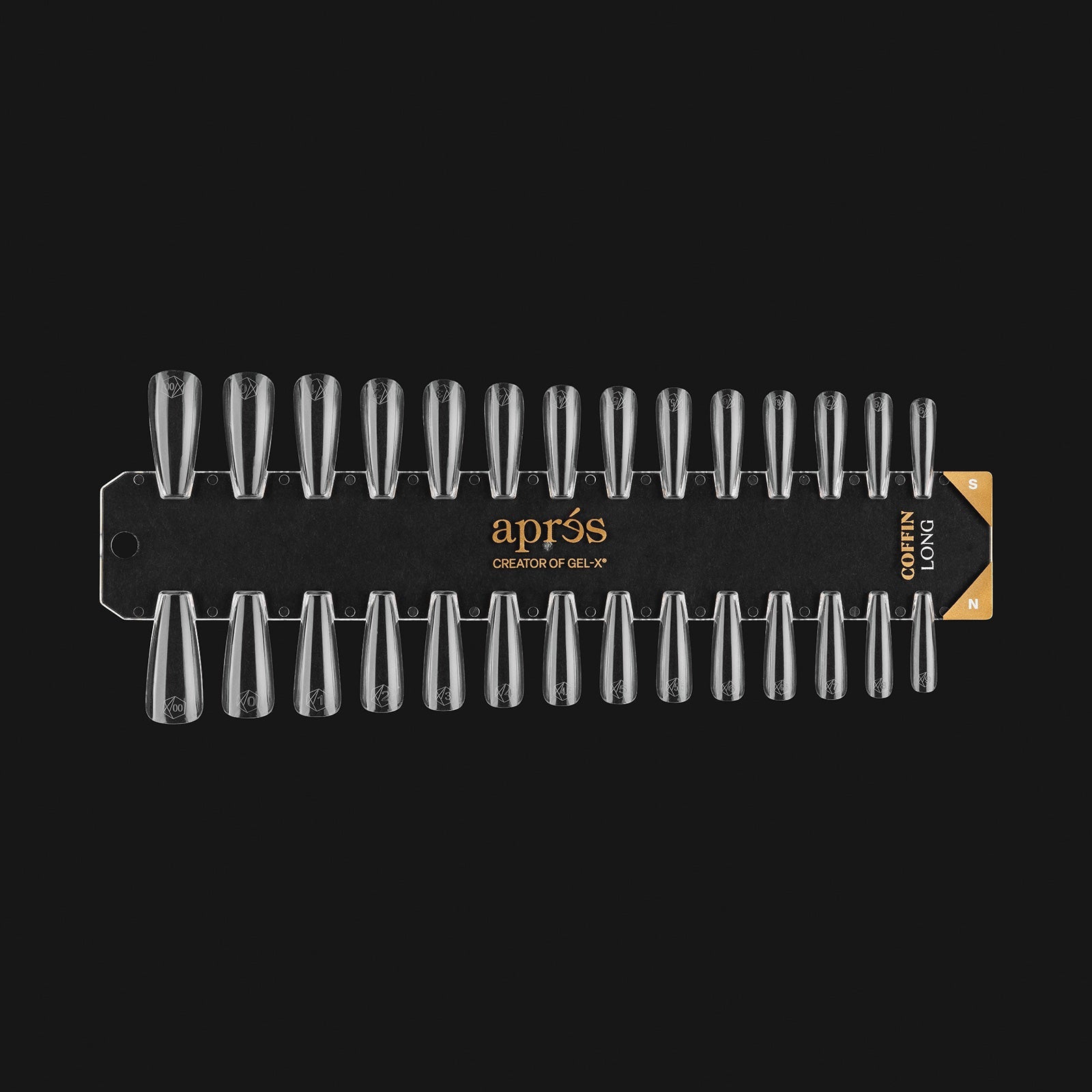Gel-X Tip Swatch: Natural/Sculpted Coffin Long