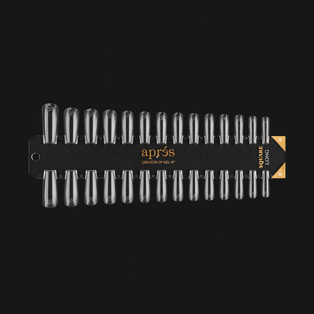 Gel-X Tip Swatch: Natural/Sculpted Square Long