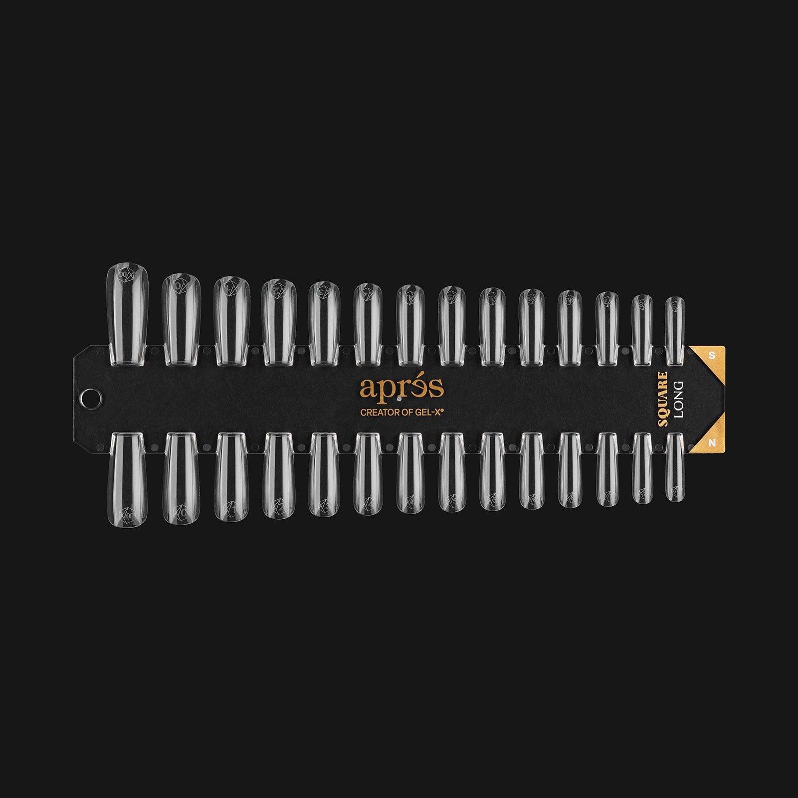 Gel-X Tip Swatch: Natural/Sculpted Square Long