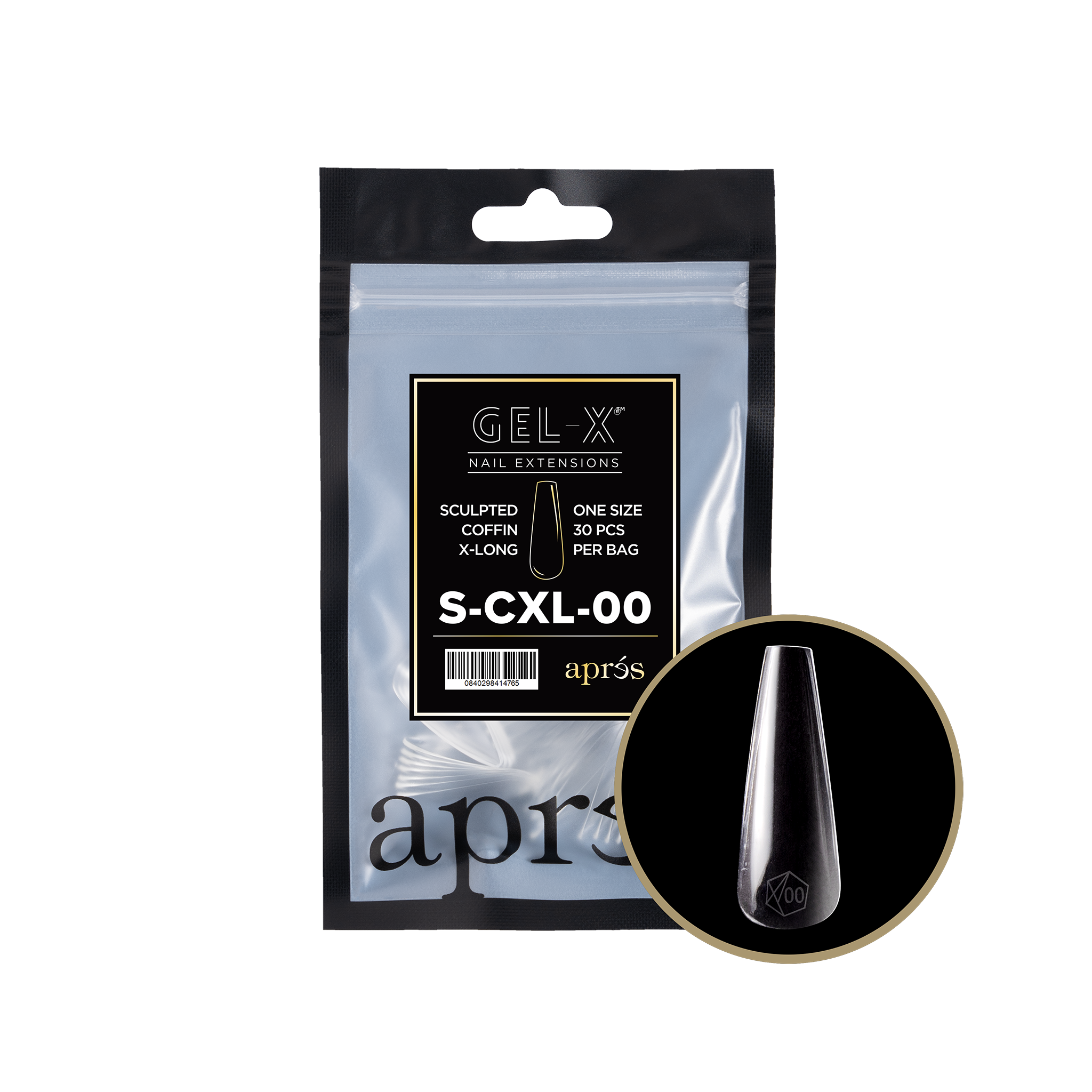 Gel-X® Sculpted Coffin Extra Long Refill Bag
