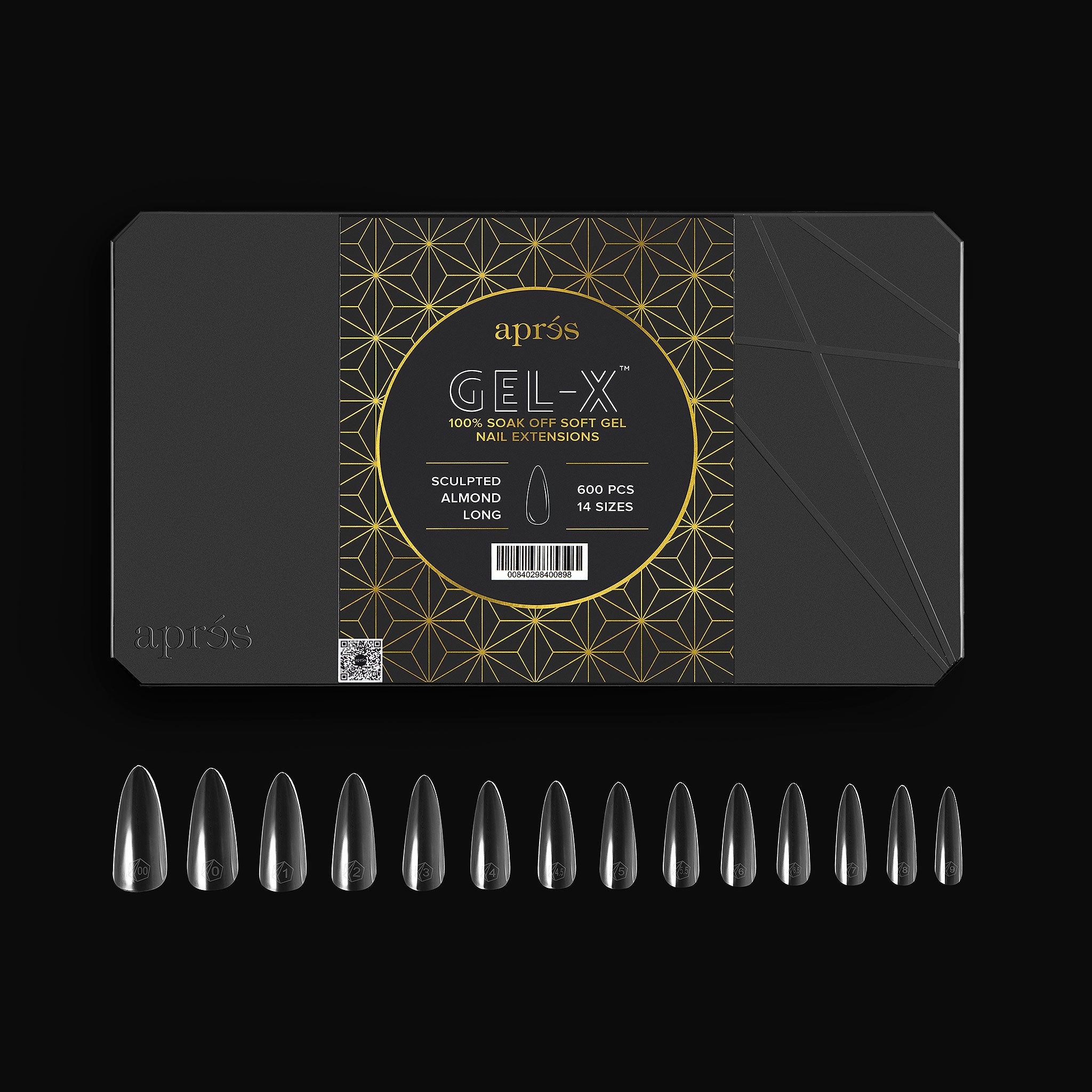Gel-X® Sculpted Almond Long Box of Tips - Pro (600pcs)