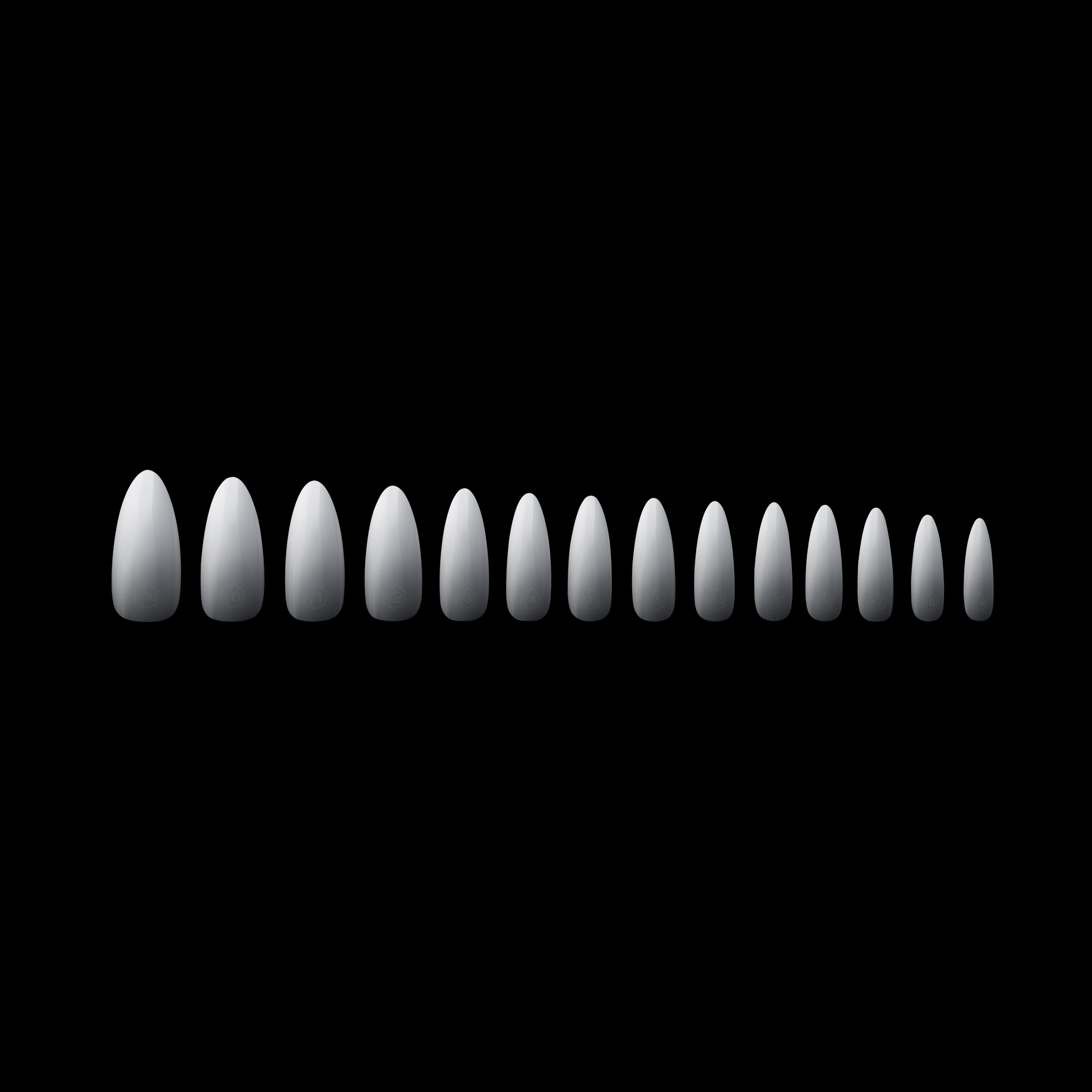 Ombré Gel-X® Sculpted Almond Medium Tip Box of Tips - (210pcs)