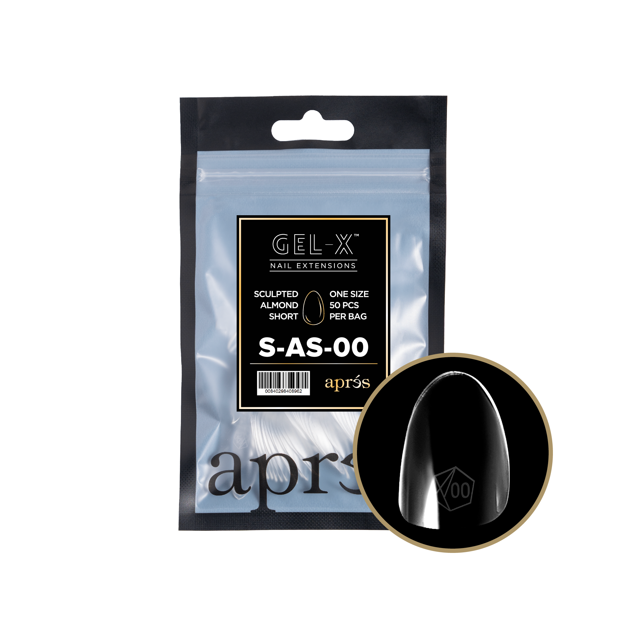 Gel-X® Sculpted Almond Short Refill Bag