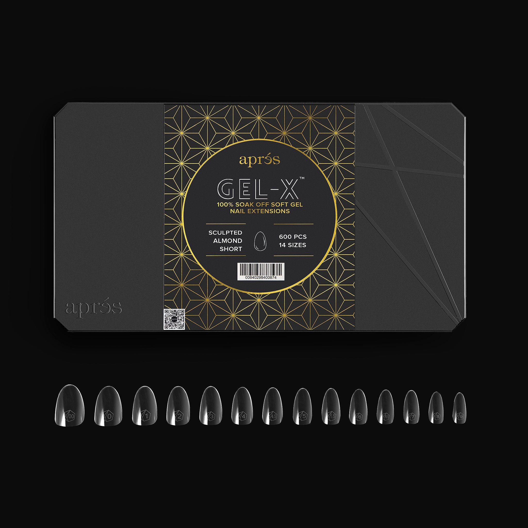 Gel-X® Sculpted Almond Short Box of Tips - Pro (600pcs)