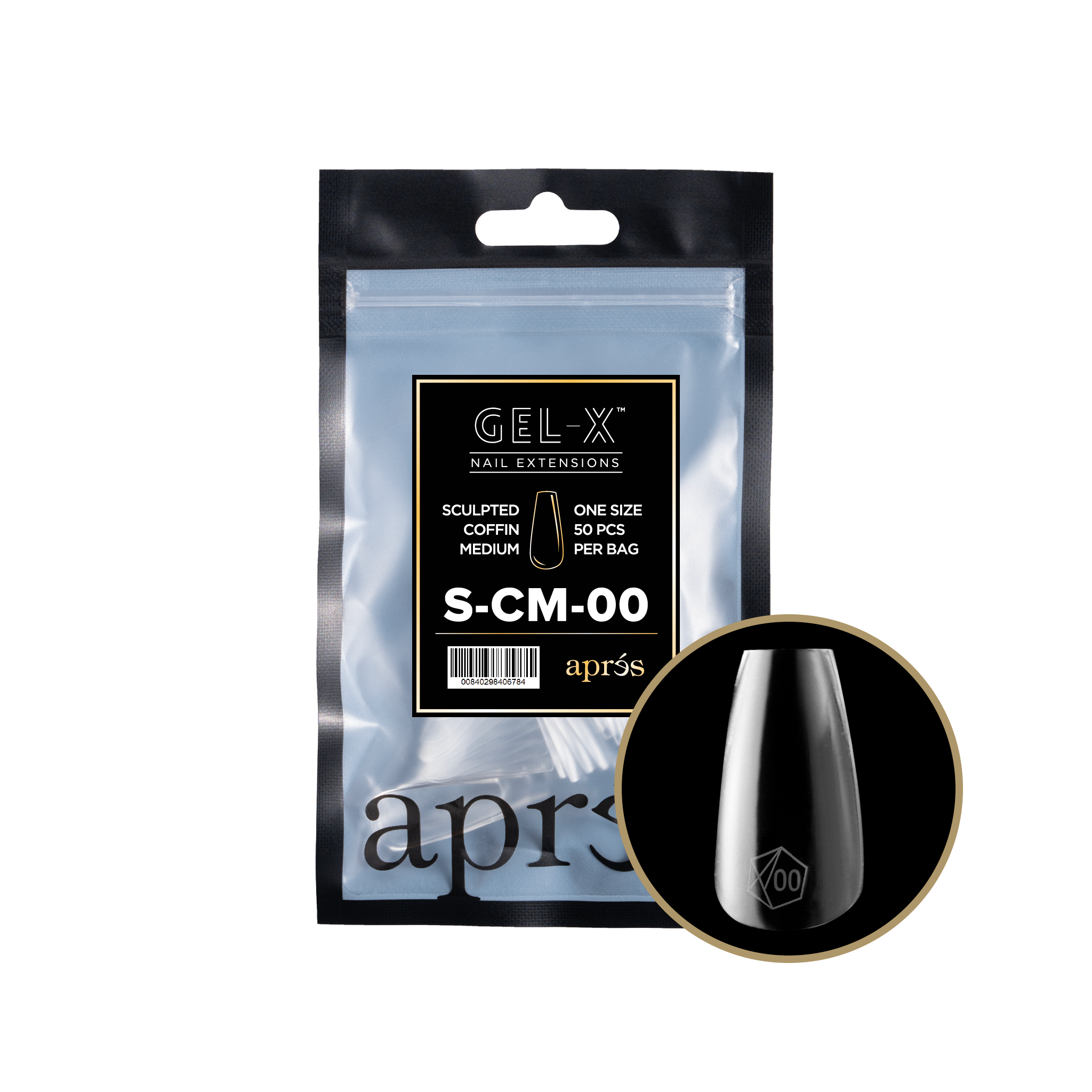 Gel-X® Sculpted Coffin Medium Refill Bag