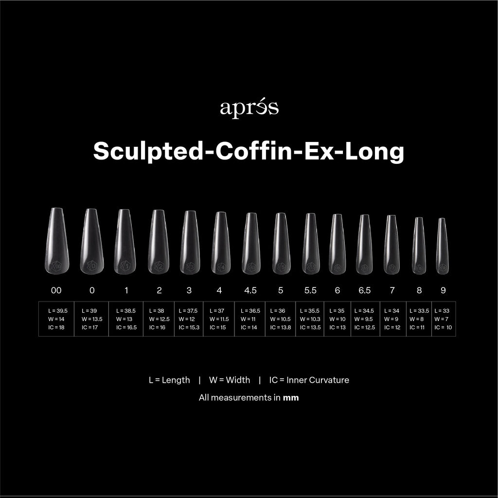Gel-X® Sculpted Coffin Extra Long Box of Tips - Pro (420pcs)
