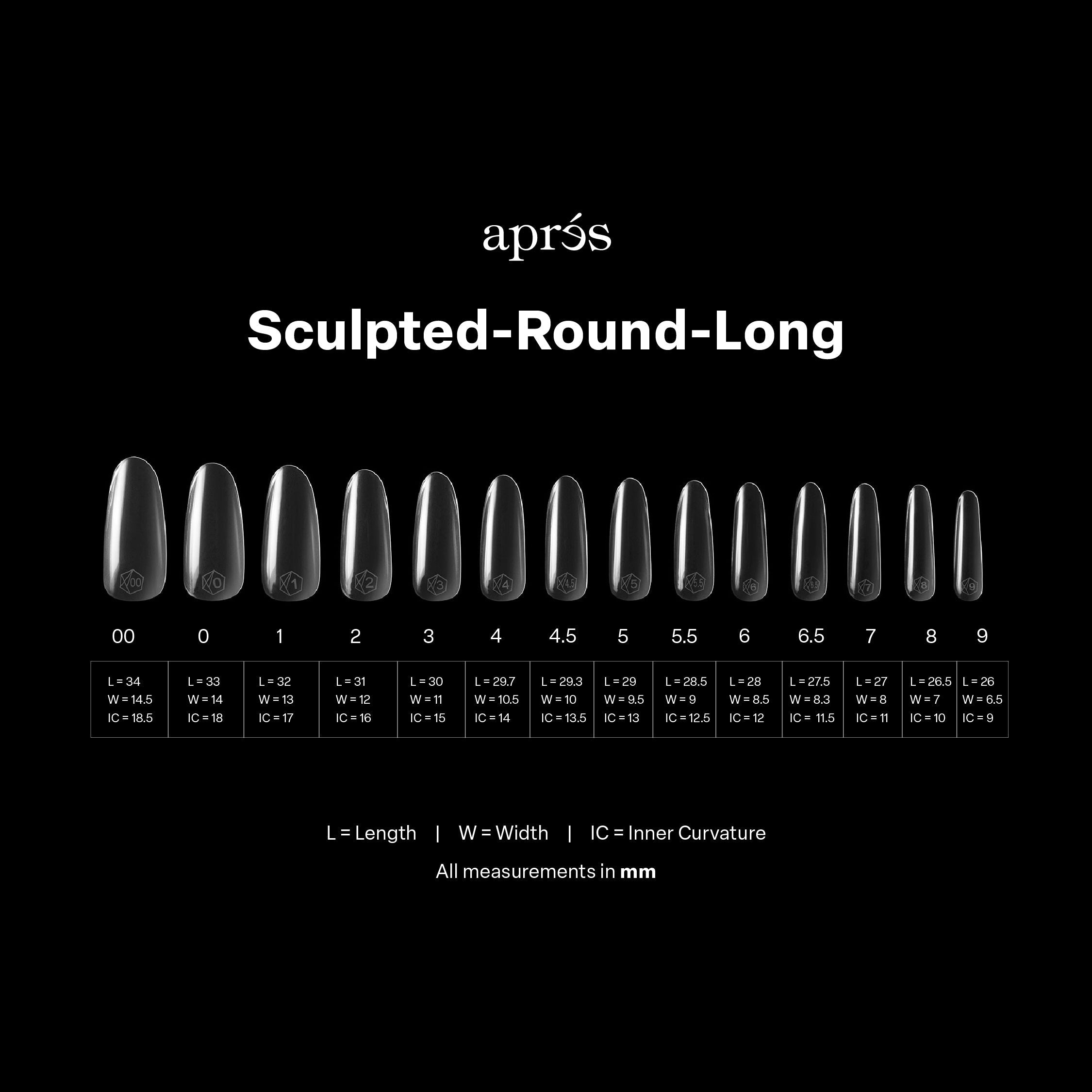 Gel-X® Sculpted Round Long Box of Tips - Pro (600pcs)