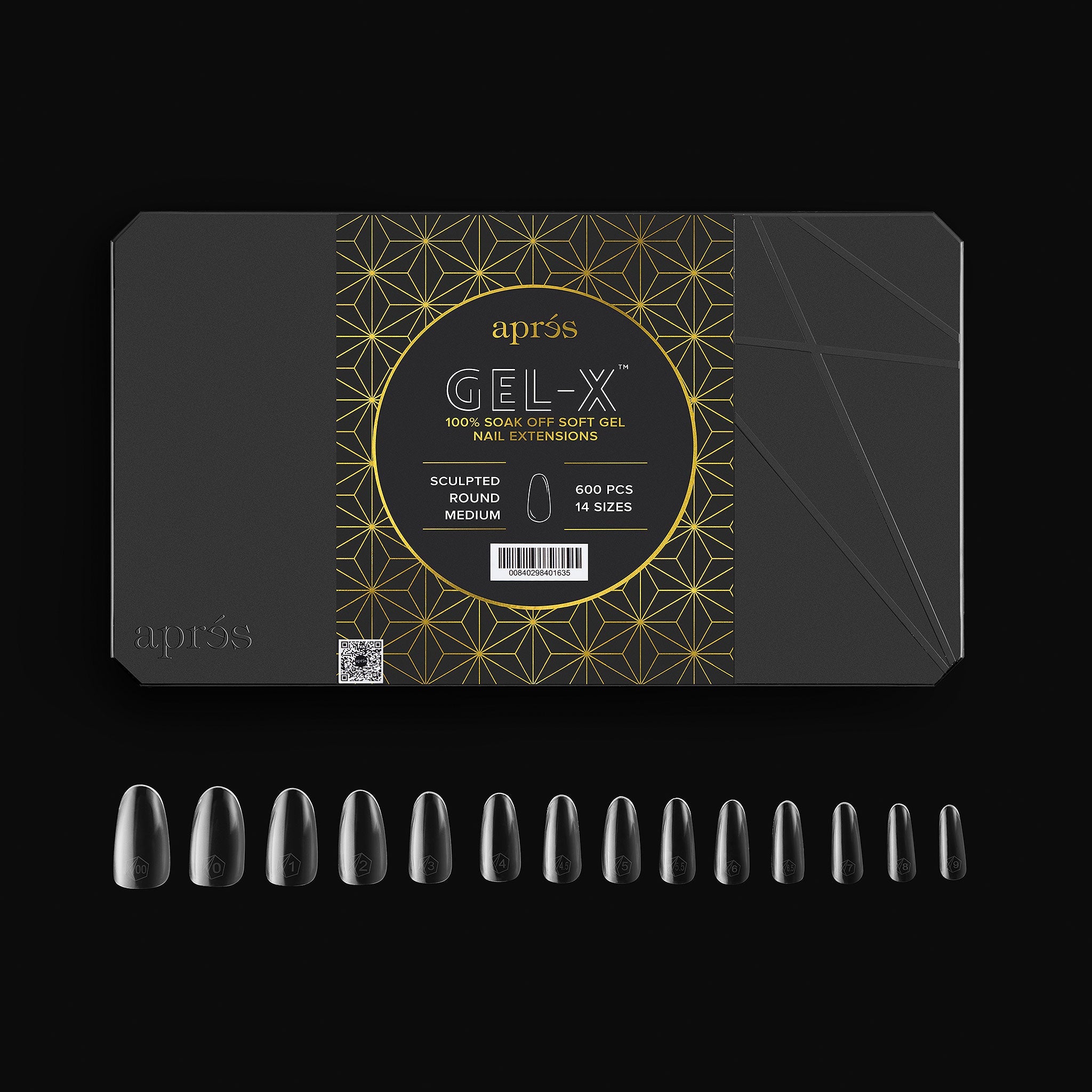 Gel-X® Sculpted Round Medium Box of Tips - Pro (600pcs)