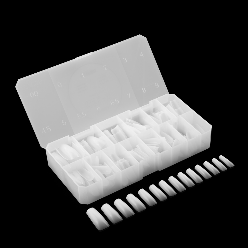 Ombré Gel-X® Sculpted Square Long Tip Box of Tips - (210pcs)
