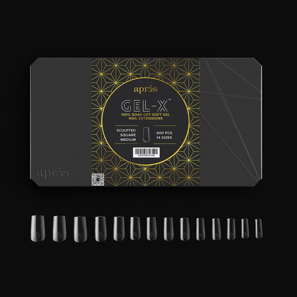 Gel-X® Sculpted Square Medium Box of Tips - Pro (600pcs)