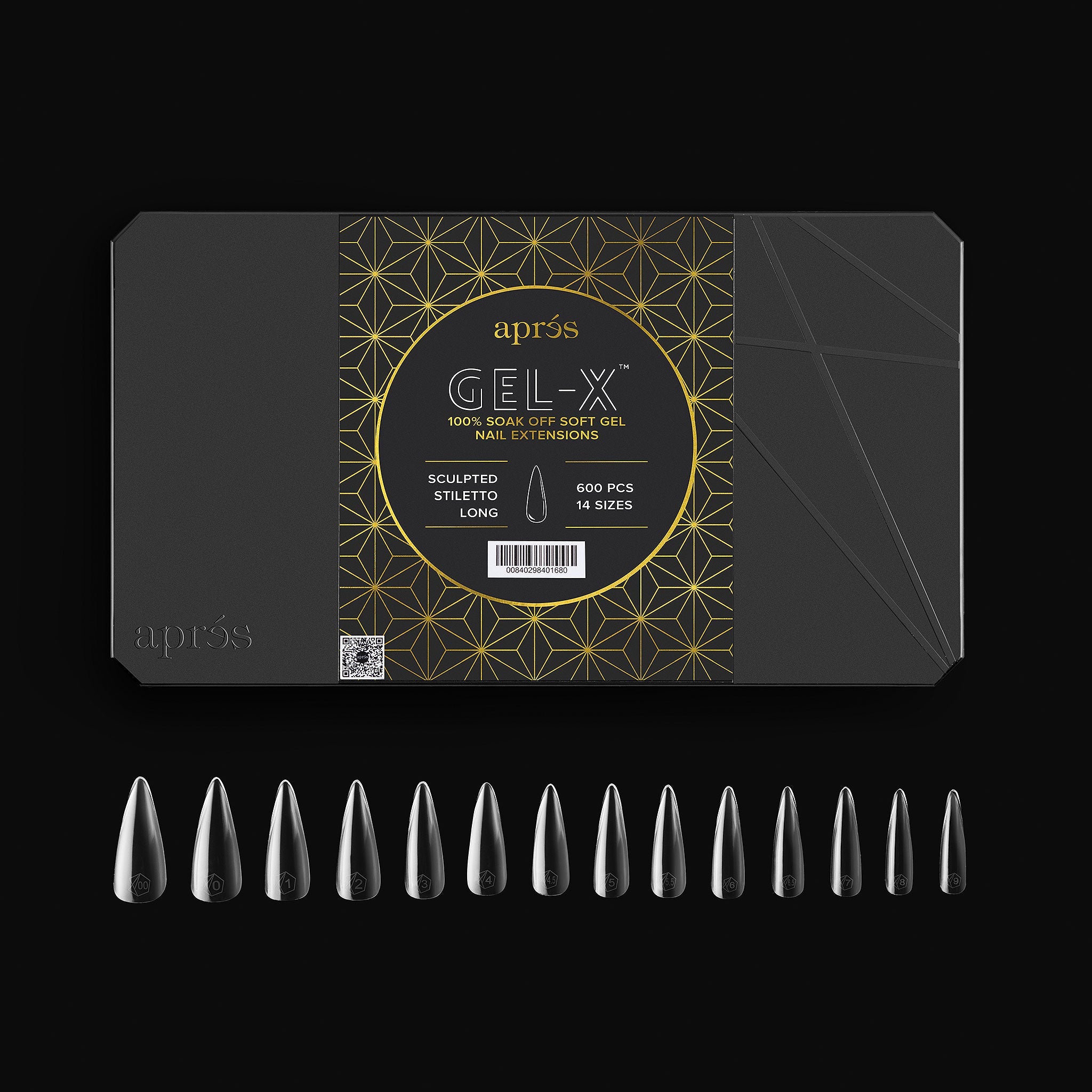 Gel-X® Sculpted Stiletto Long Box of Tips - Pro (600pcs)