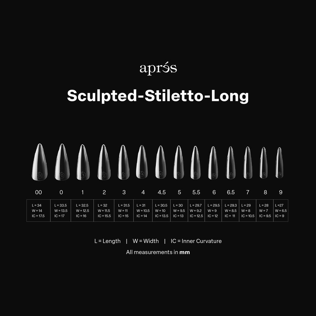 Gel-X® Sculpted Stiletto Long Box of Tips - Pro (600pcs)
