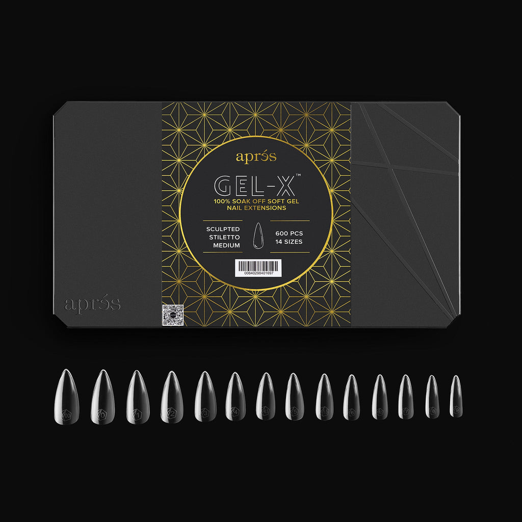 Gel-X® Sculpted Stiletto Medium Box of Tips - Pro (600pcs)