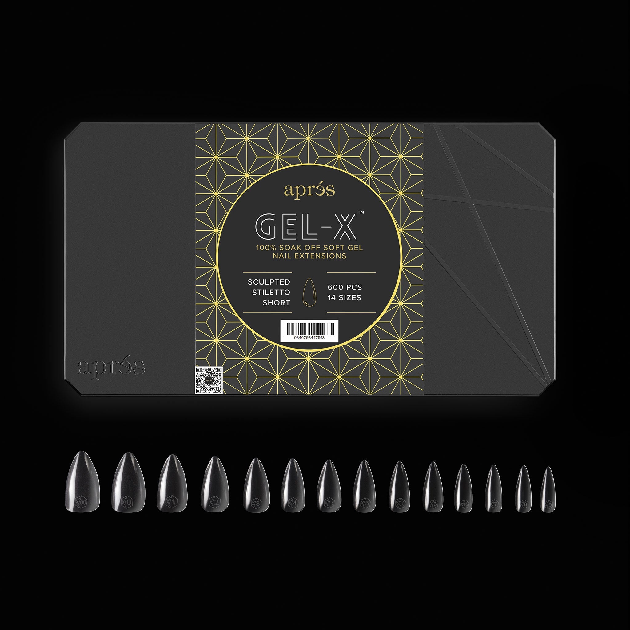 Gel-X® Sculpted Stiletto Short Box of Tips - Pro (600pcs)