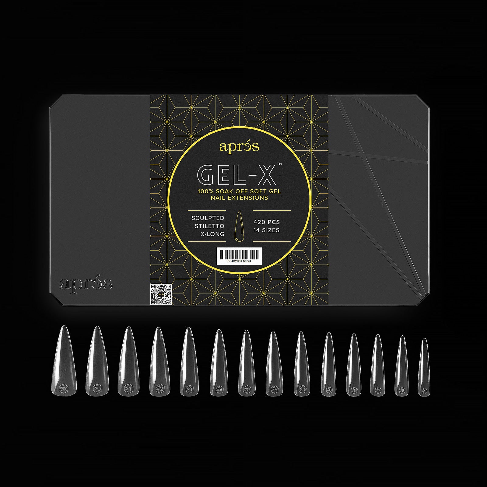 Gel-X® Sculpted Stiletto Extra Long Box of Tips - Pro (420pcs)