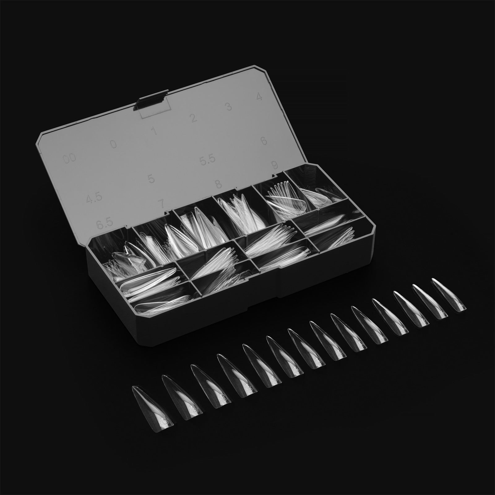 Gel-X® Sculpted Stiletto Extra Long Box of Tips - Mini (210pcs)