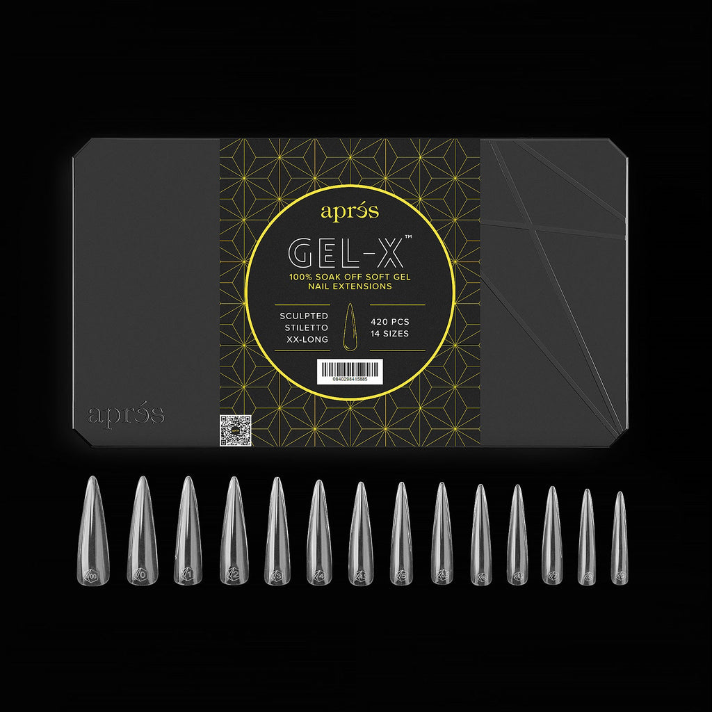 Gel-X® Sculpted Stiletto Extra Extra Long Box of Tips - Pro (420pcs)