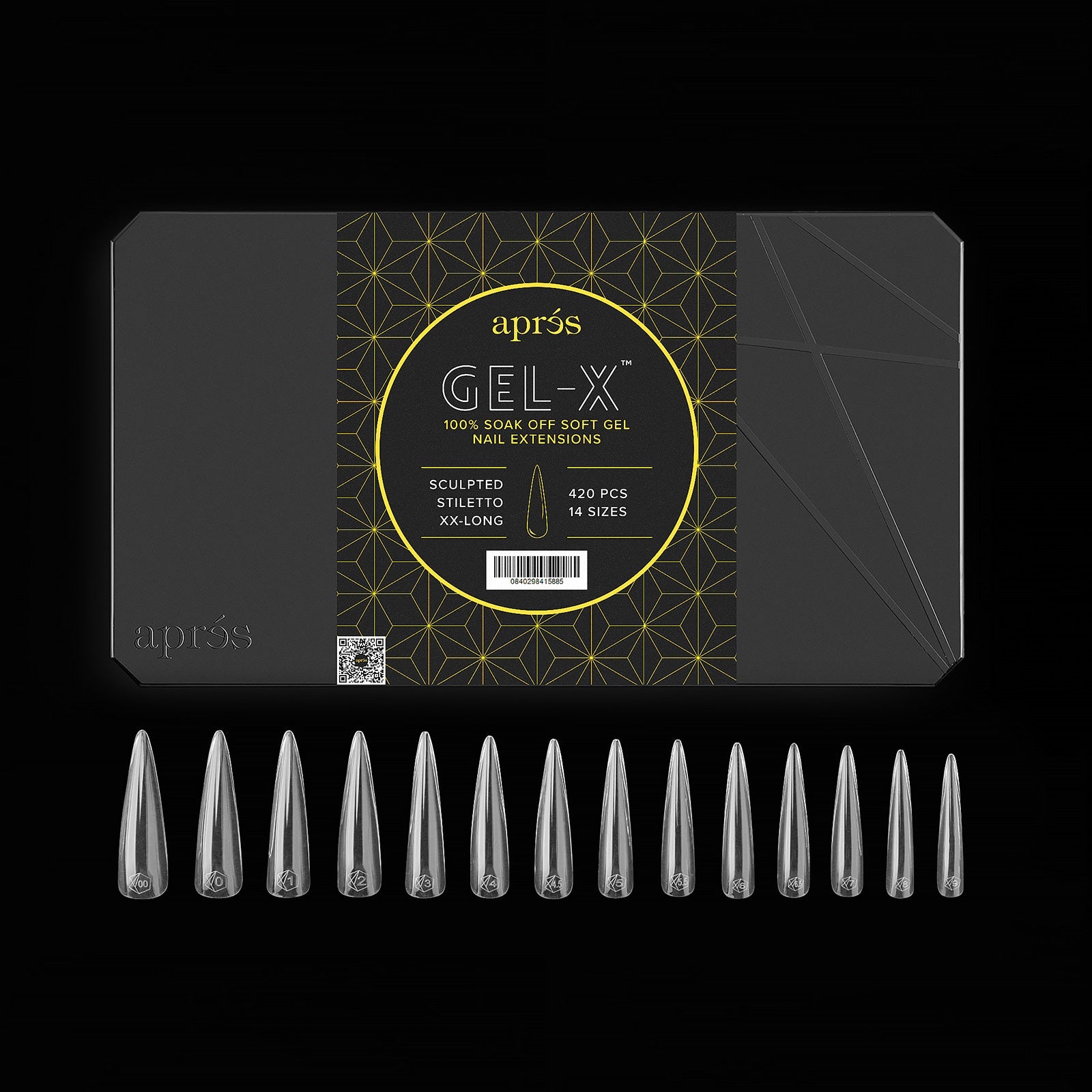 Gel-X® Sculpted Stiletto Extra Extra Long Box of Tips - Pro (420pcs)