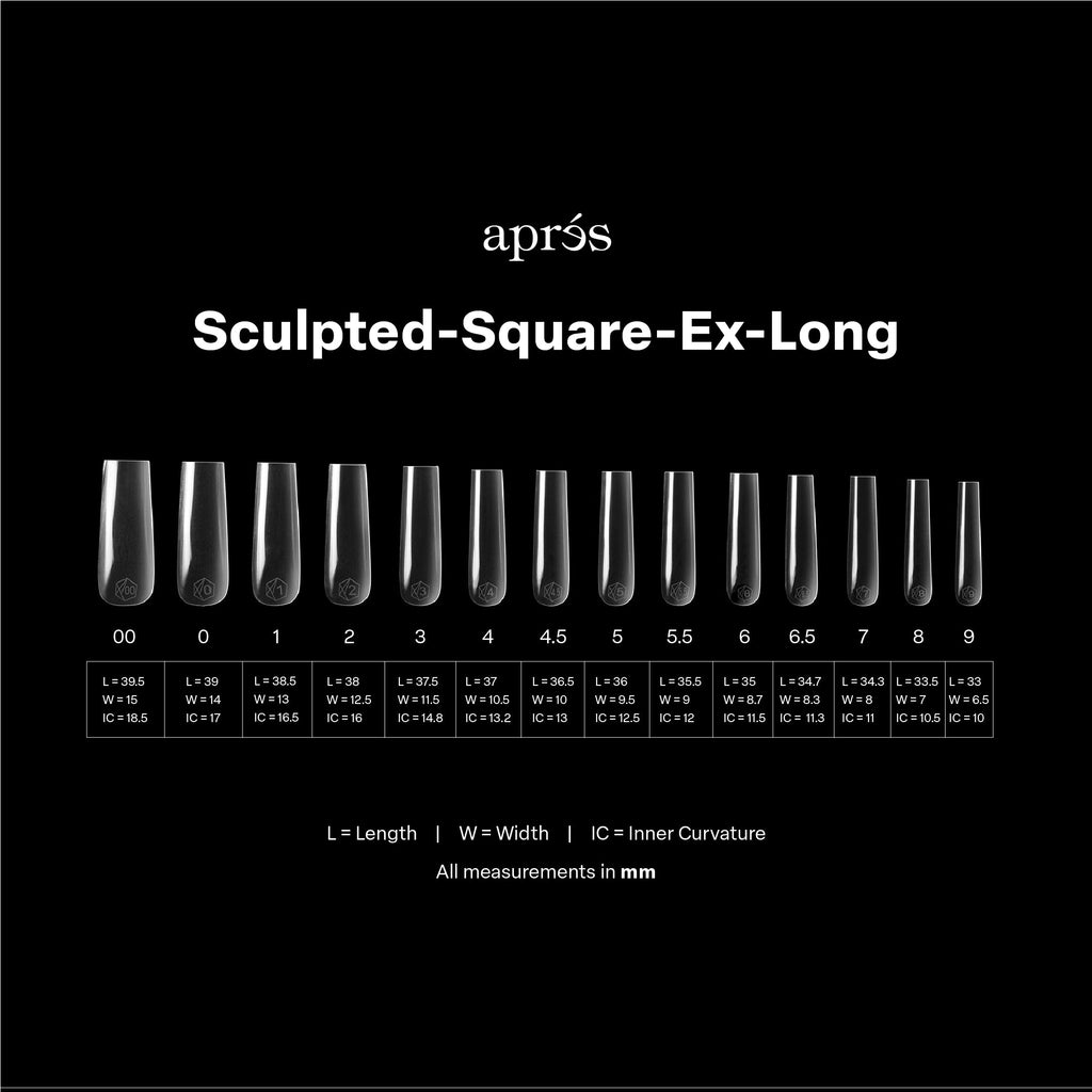 Gel-X® Sculpted Square Extra Long Box of Tips - Mini (210pcs)